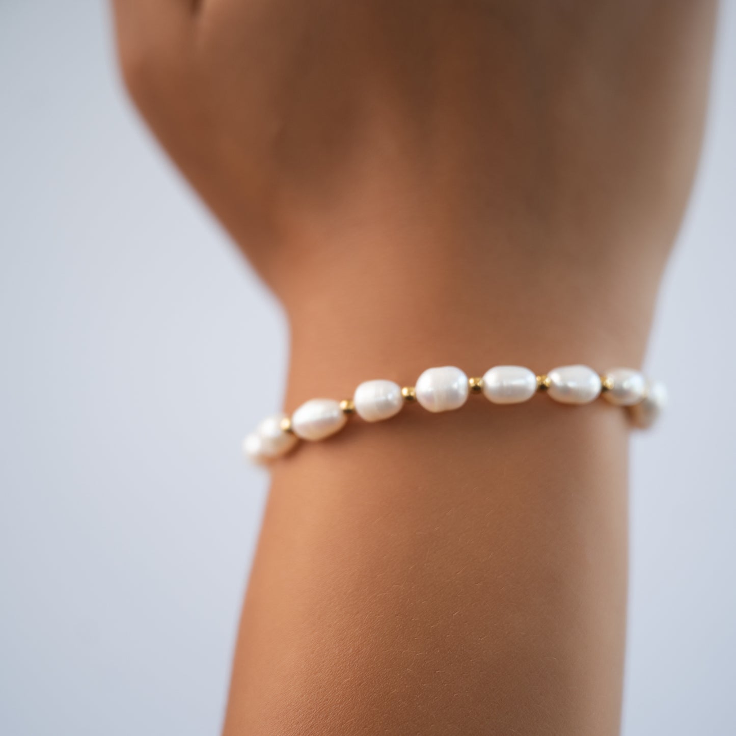 Drawstring Pearl Bracelet