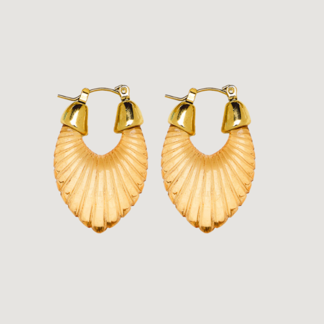 Fan Hoop Earring