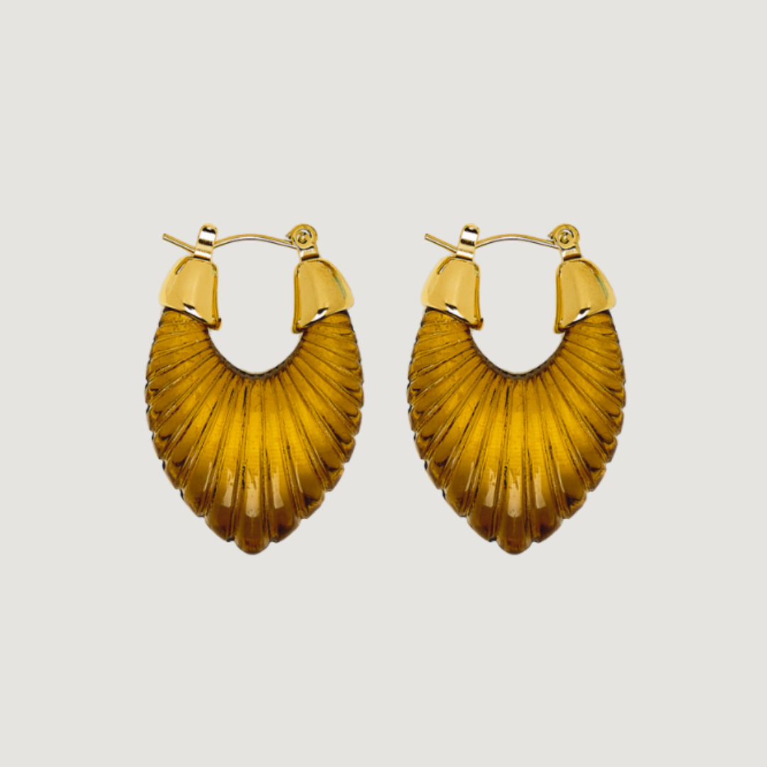 Fan Hoop Earring
