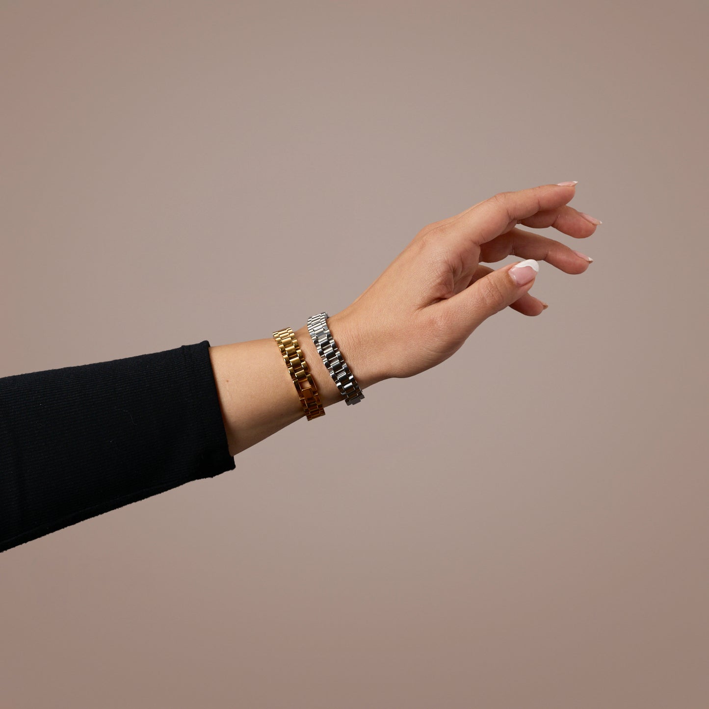 Timepiece Bracelet in Silver