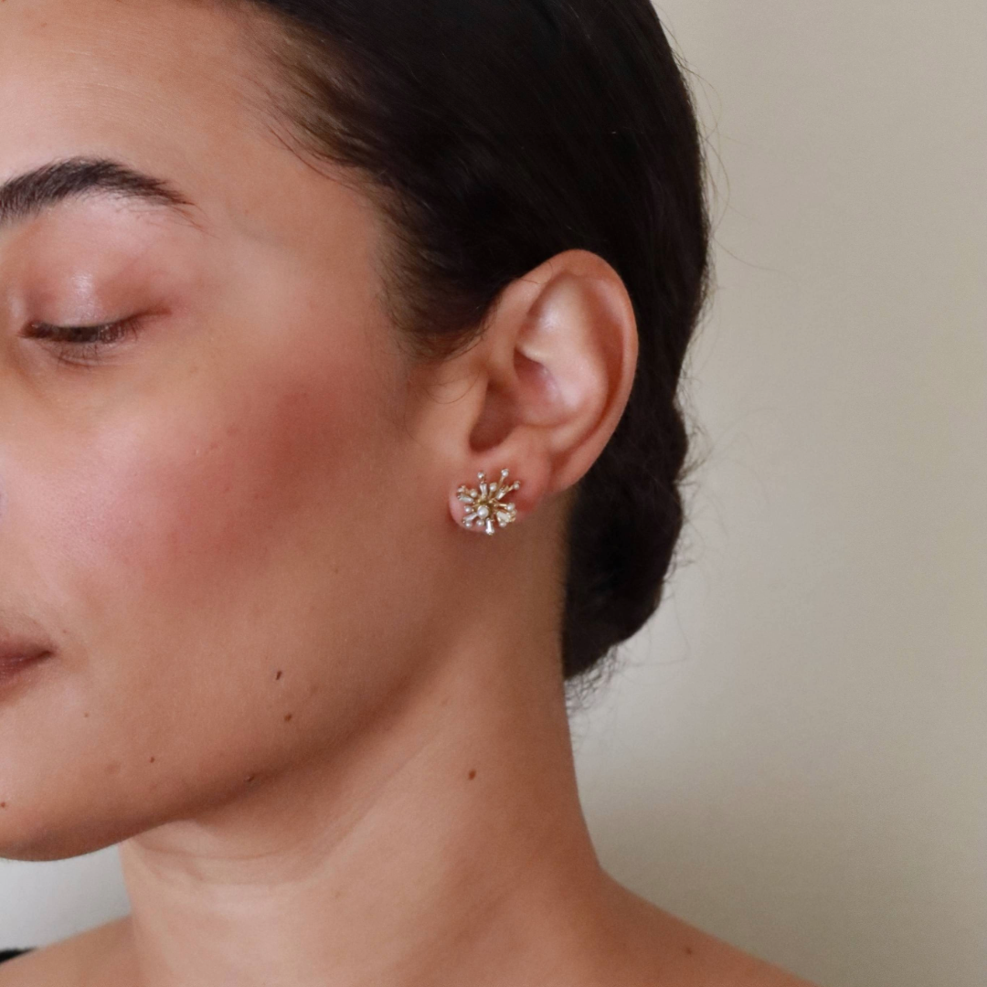 Sparkler Studs in Silver