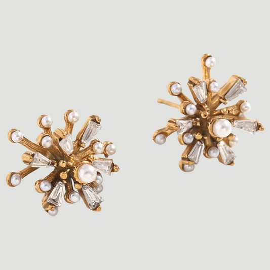 Sparkler Studs in Gold