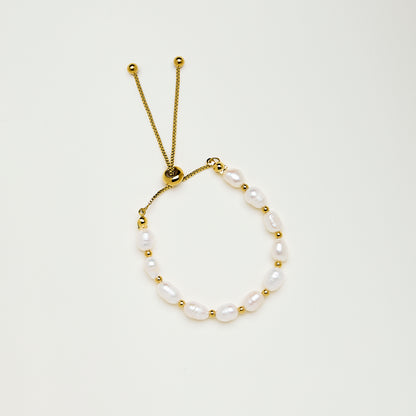 Drawstring Pearl Bracelet