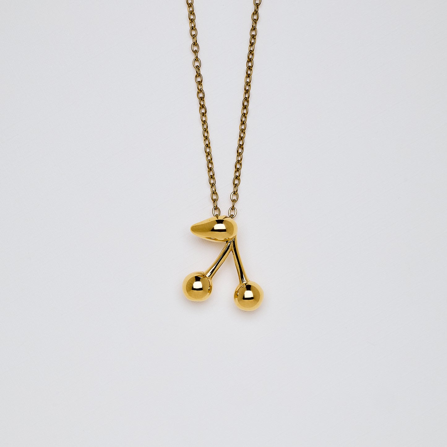 Golden Cherry Necklace