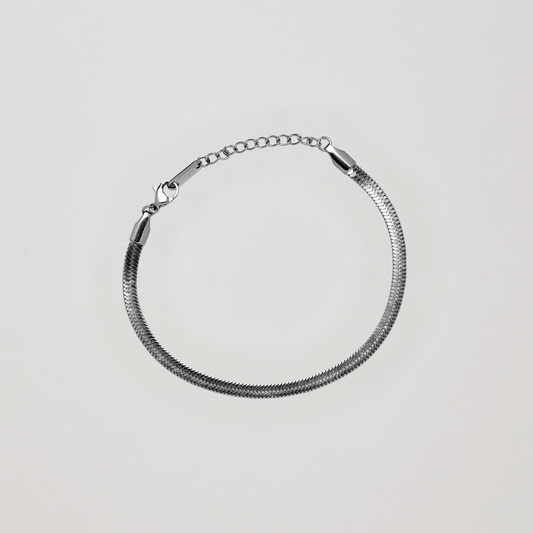 Herringbone Bracelet In Silver